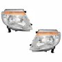 Par de Farol Ford Ranger 2013 Até 2016 Máscara Cromada