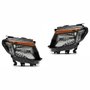 Par de Farol Ford Ranger 2013 Até 2016 Máscara Negra
