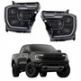 Par de Farol Ford Ranger Raptor 2024 2025 Full Led Com Projetor Com Reator
