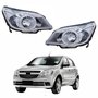 Par de Farol Gm Agile 2009 Até 2013 Máscara Cromada
