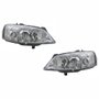 Par de Farol GM Astra 2003 Até 2012 Foco Duplo Máscara Cromada