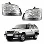 Par de Farol GM Blazer 2001 Até 2011 Foco Duplo Pisca Cristal