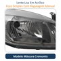 Par de Farol Gm Celta 2006 Até 2016 Prisma 2007 Até 2012 Original Arteb Máscara Cromomix