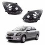 Par de Farol Gm Cobalt 2012 Até 2015 Máscara Negra