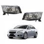 Par de Farol Gm Cruze 2011 até 2016 Máscara Cromada