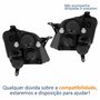 Par Farol Principal Gm Meriva 2003 Até 2012 Foco Duplo Máscara Cromada