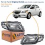Par de Farol Gm Onix Joy 2017 até 2019 Original Arteb Fumê