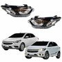 Par de Farol Gm Onix Prisma 2017 Até 2019 Original Arteb Com LED