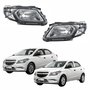 Par de Farol Gm Prisma Onix 2013 até 2016 Prisma Joy Onix Joy 2017 até 2019 Original Arteb Fumê
