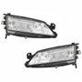 Par de Farol Gm Vectra 1997 Até 1999 Máscara Cromada