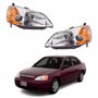 Par de Farol Honda Civic 2001 Até 2004 Com Pisca Âmbar