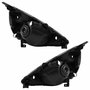 Par Farol Honda Fit 2003 Até 2008 Máscara Negra