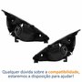 Par Farol Honda Fit 2003 Até 2008 Máscara Negra