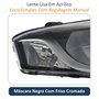 Par de Farol Hyundai Hatch HB20X 2012 Até 2016 Original Arteb Máscara Negra Com Friso Cromado
