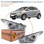 Par de Farol Hyundai Hb20 2012 Até 2019 Original Arteb Máscara Cromada