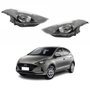 Par de Farol Hyundai Hb20 2020 Até 2022 Máscara Negra