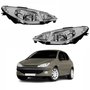 Par de Farol Peugeot 206 2004 Até 2009 Foco Duplo