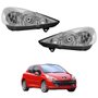 Par de Farol Peugeot 207 2007 até 2015 Máscara Cromada