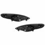 Par de Farol Peugeot 207 2007 até 2015 Máscara Cromada