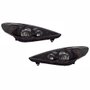 Par de Farol Peugeot 207 2009 Até 2014 Máscara Negra Par de Farol Peugeot 207 2009 Até 2014 Máscara Negra