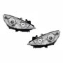 Par de Farol Peugeot 307 2007 Até 2012 Manual Cromado