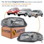 Par de Farol Principal Vw Gol G4 2005 Até 2008 Parati G4 2005 Até 2012 Saveiro G4 2005 Até 2009 Original Arteb Máscara Cinza