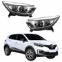 Par de Farol Renault Captur 2017 Até 2021 TYC Com Friso Cromado