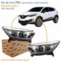 Par de Farol Renault Captur 2017 Até 2021 TYC Com Friso Cromado