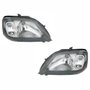 Par de Farol Renault Logan 2007 Até 2010 Máscara Cinza