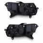 Par de Farol Renault Logan Sandero 2015 até 2019 Máscara Negra Friso Cromado