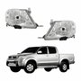 Par de Farol Toyota Hilux Srv 2009 2010 2011 Com Pisca Cristal