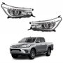 Par de Farol Toyota Hilux Srv 2016 Até 2020 Com Led