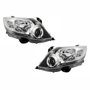 Par de Farol Toyota Hilux Sw4 2012 Até 2015 Máscara Cromada