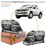 Par de Farol Vw Amarok 2010 Até 2016 Original Arteb Regulagem Elétrica