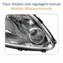 Par de Farol Vw Crossfox 2005 Até 2010 Máscara Cromada