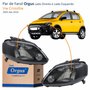 Par de Farol Vw Crossfox 2005 Até 2010 ORGUS Máscara Negra