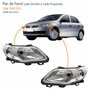 Par de Farol Vw Gol G5 2008 Até 2012 Máscara Cromada