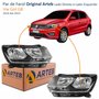 Par de Farol Vw Gol G8 2018 Até 2023 Original Arteb Foco Duplo