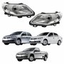 Par de Farol Vw Gol Voyage G5 2008 Até 2012 Saveiro G5 2008 Até 2013 Máscara Cromada
