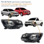 Par de Farol Vw Gol Voyage G8 2018 Até 2023 Saveiro G7 2016 Até 2022