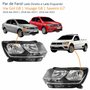 Par de Farol Vw Gol Voyage G8 2018 Até 2023 Saveiro G7 2016 Até 2022 Foco Duplo