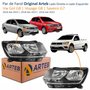 Par de Farol Vw Gol Voyage G8 2018 Até 2023 Saveiro G7 2016 Até 2022 Original Arteb Foco Duplo