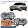 Par de Farol Vw Golf 1999 até 2006 Original Arteb Máscara Cromada