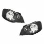 Par de Farol Vw Golf 2007 Até 2014 Máscara Negra