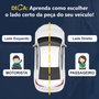 Par de Farol Vw Polo 2018 Até 2022 Máscara Negra Com Friso Preto