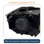 Par de Farol Vw Polo Virtus 2018 Até 2022 Máscara Negra Com Friso Cromado