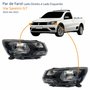 Par de Farol Vw Saveiro G7 2016 Até 2022