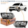 Par de Farol Vw Saveiro G7 2016 Até 2022 Original Arteb Foco Duplo