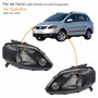Par de Farol Vw Spacefox 2005 Até 2009 Máscara Negra