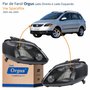 Par de Farol Vw Spacefox 2005 Até 2009 ORGUS Máscara Negra